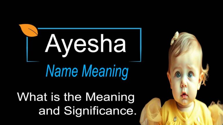 What is the Meaning of Ayesha