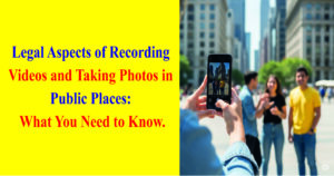 Legal Aspects of Recording Videos and Taking Photos in Public Places: What You Need to Know. 10 Legal Aspects of Recording Videos and Taking Photos in Public Places: What You Need to Know.