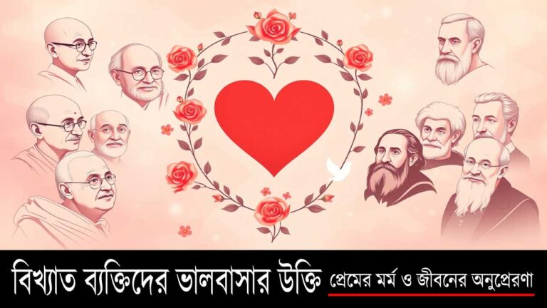 বিখ্যাত ব্যক্তিদের ভালবাসার উক্তি