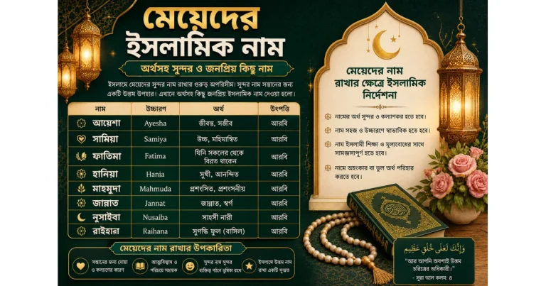 মেয়েদের ইসলামিক নাম