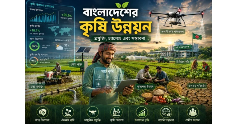 বাংলাদেশের কৃষি উন্নয়ন: প্রযুক্তি, চ্যালেঞ্জ এবং সম্ভাবনা