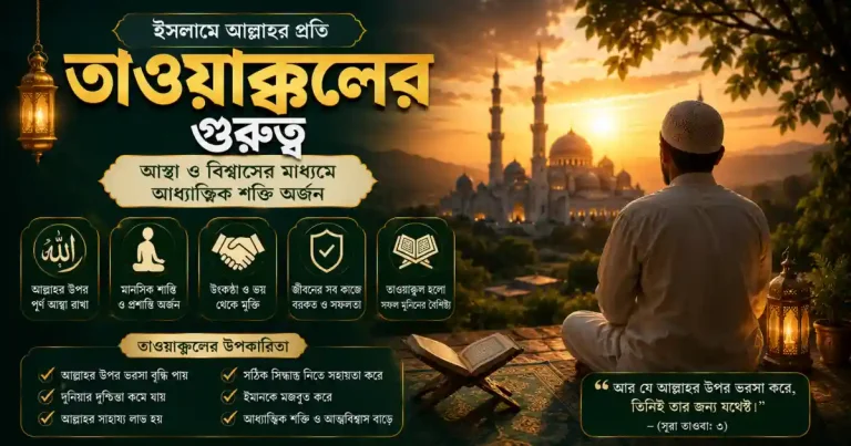 ইসলামে আল্লাহর প্রতি তাওয়াক্কুলের গুরুত্ব: আস্থা ও বিশ্বাসের মাধ্যমে আধ্যাত্মিক শক্তি অর্জন
