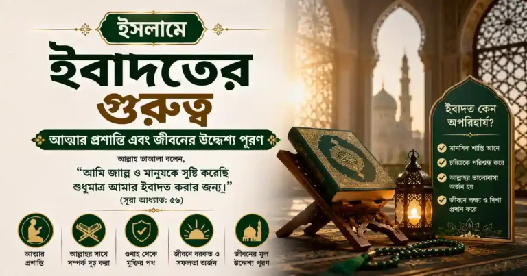 ইসলামে ইবাদতের গুরুত্ব: আত্মার প্রশান্তি এবং জীবনের উদ্দেশ্য পূরণ