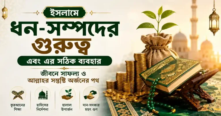 ইসলামে ধন-সম্পদের গুরুত্ব এবং এর সঠিক ব্যবহার: জীবনে সাফল্য ও আল্লাহর সন্তুষ্টি অর্জনের পথ