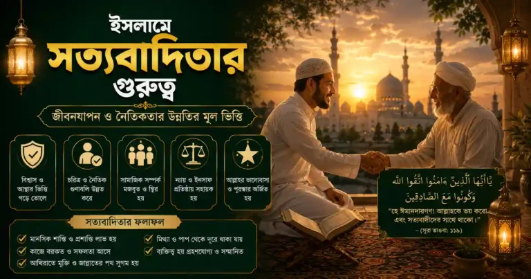 ইসলামে সত্যবাদিতার গুরুত্ব: জীবনযাপন ও নৈতিকতার উন্নতির মূল ভিত্তি