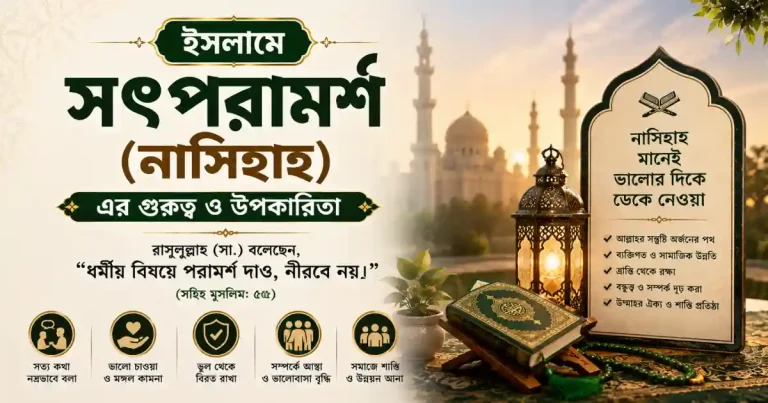 ইসলামে সৎপরামর্শ (নাসিহাহ) এর গুরুত্ব এবং উপকারিতা