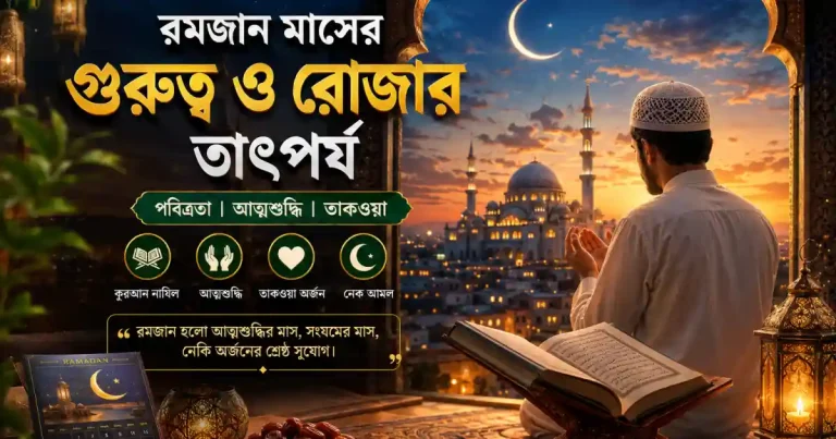 রমজান মাসের গুরুত্ব ও রোজার তাৎপর্য: রমজানের পবিত্রতা ও মানসিক পরিশুদ্ধির উপায়