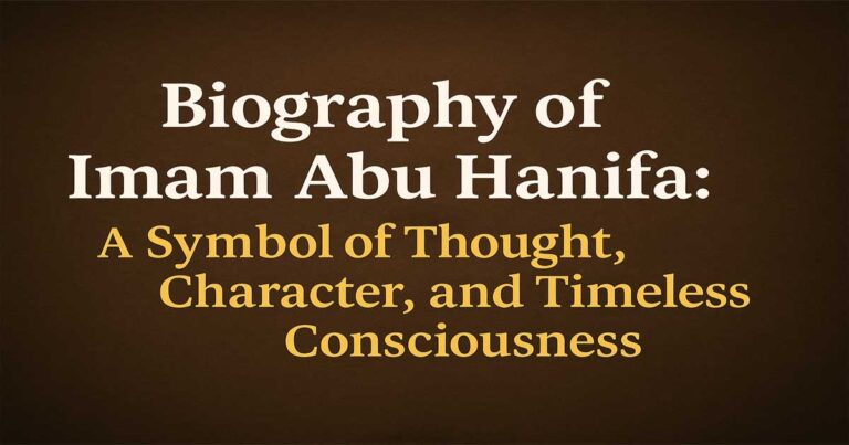 Biography of Imam Abu Hanifa