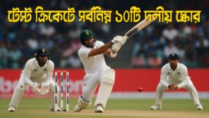 টেস্ট ক্রিকেটে সর্বনিম্ন ১০টি দলীয় স্কোর