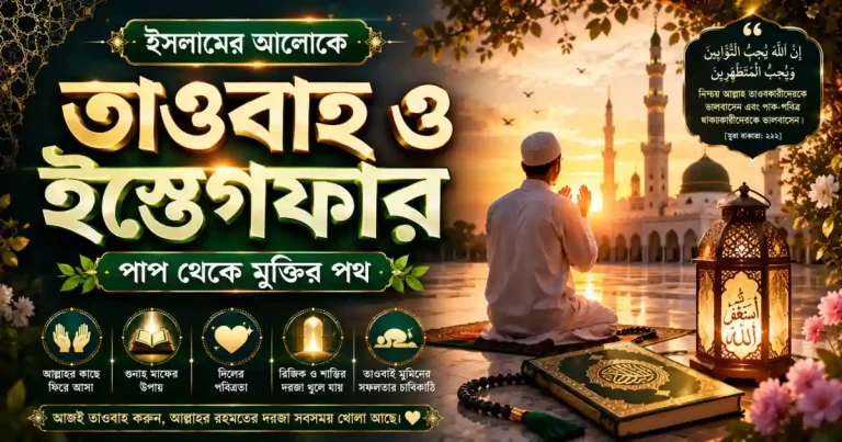 তাওবাহ ও ইস্তেগফার: ইসলামের আলোকে পাপ থেকে মুক্তির পথ