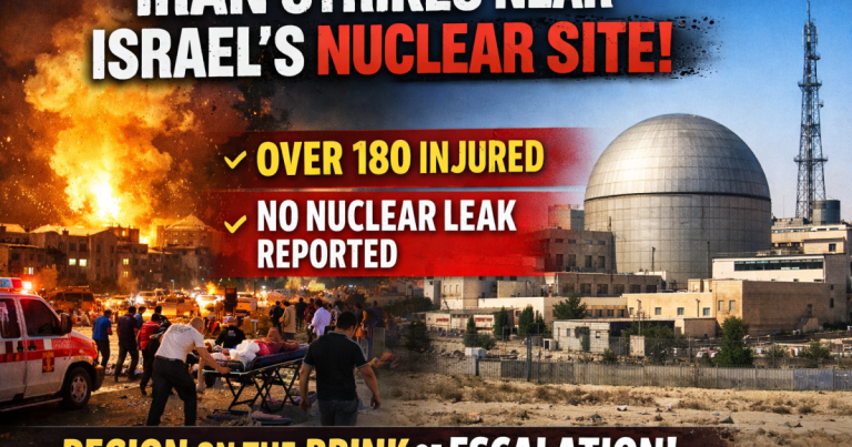 Iran Launches Missile Strike Near Israel’s Nuclear Facility, Over 180 Injured