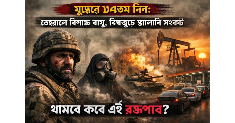 যুদ্ধের ১৪তম দিন: তেহরানে বিষাক্ত বায়ু, বিশ্বজুড়ে জ্বালানি সংকট — থামবে কবে এই রক্তপাত