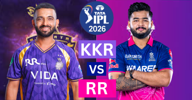 RR vs KKR IPL 2026: Playing 11, ম্যাচ তথ্য ও ভেন্যু