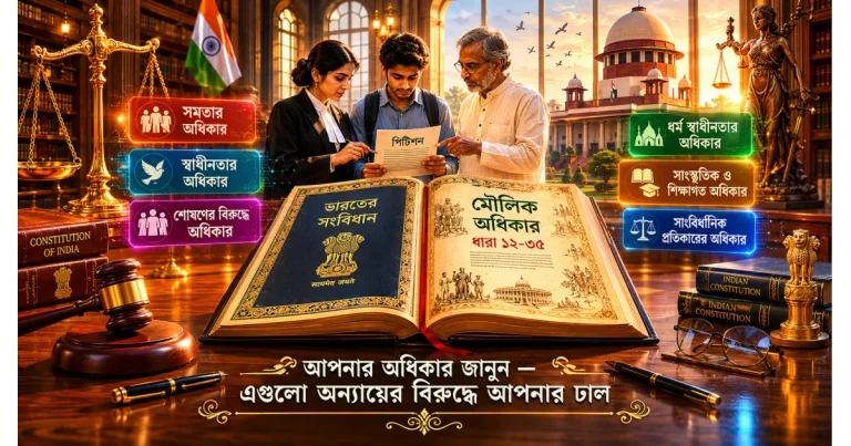 ভারতীয় সংবিধানের মৌলিক অধিকার: ধারা ১২-৩৫ – সম্পূর্ণ গাইড