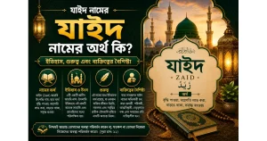 যাইদ নামের অর্থ | ইতিহাস, গুরুত্ব এবং ব্যক্তিত্বের বৈশিষ্ট্য