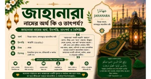 জাহানারা নামের অর্থ কি ও তাৎপর্য | Jahanara নামের অর্থ কি