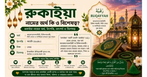 রুকাইয়া নামের অর্থ কি ও বিশেষত্ব | Ruqayyah নামের অর্থ কি
