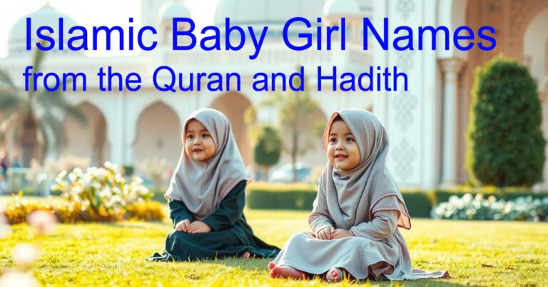 Islamic Baby Girl Names from the Quran and Hadith