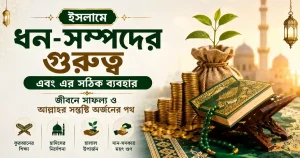 ইসলামে ধন-সম্পদের গুরুত্ব এবং এর সঠিক ব্যবহার: জীবনে সাফল্য ও আল্লাহর সন্তুষ্টি অর্জনের পথ