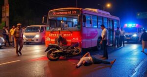 Scooter Rider Killed, Driver Injured After Being Hit by Government Bus on Chingrighata Flyover, Kolkata 3 Scooter Rider Killed, Driver Injured After Being Hit by Government Bus on Chingrighata Flyover, Kolkata