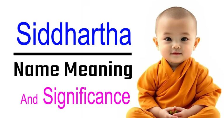 Siddhartha Name Meaning