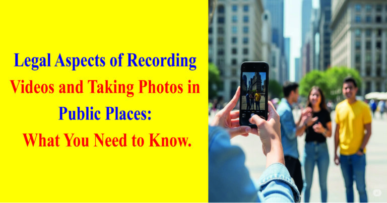 Legal Aspects of Recording Videos and Taking Photos in Public Places What You Need to Know.