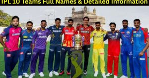 IPL 10 Teams Full Names & Detailed Information