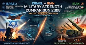 ইসরায়েল বনাম ইরান: ২০২৬-এর সামরিক শ্রেষ্ঠত্বের লড়াই এবং শক্তির সমীকরণ